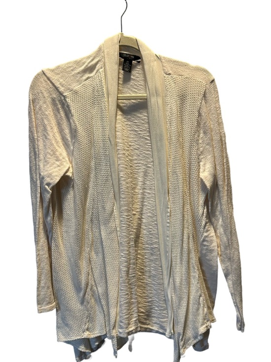 Style & Co. Sweaters - Style & Co. Cream Open-Front Lightweight Cardigan
